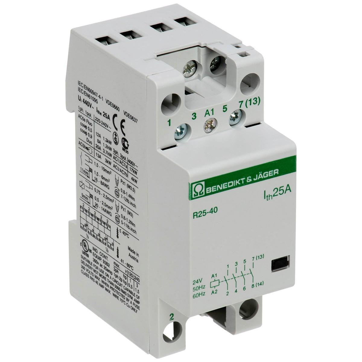Контактор Benedict R25-40 25 А 4NO 230 В 50 Hz (16373)
