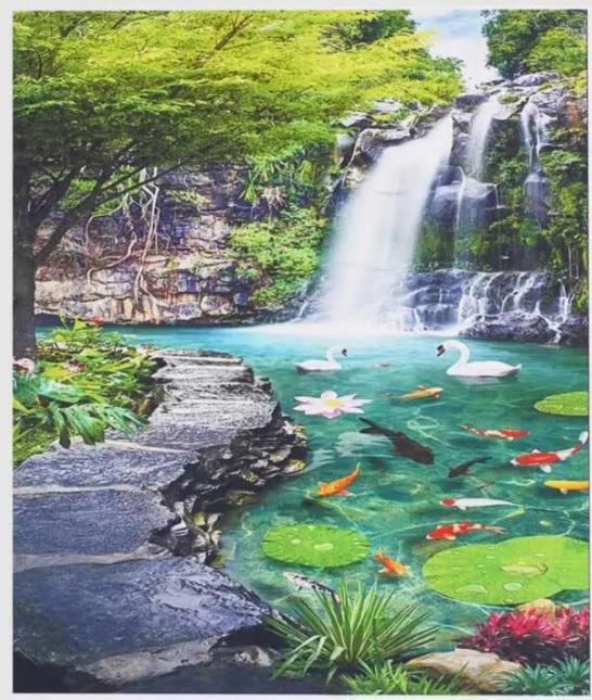 Алмазна мозаїка TK Group Райський Водоспад 30х40 см (GB 81236)