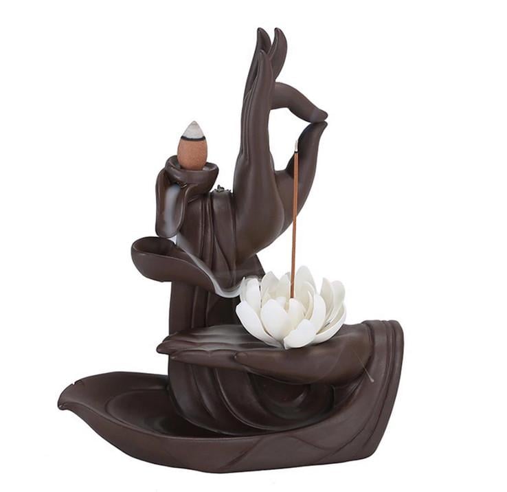 Подставка для благовоний RESTEQ керамическая 22x17 см Коричневый (VA-1130321981)