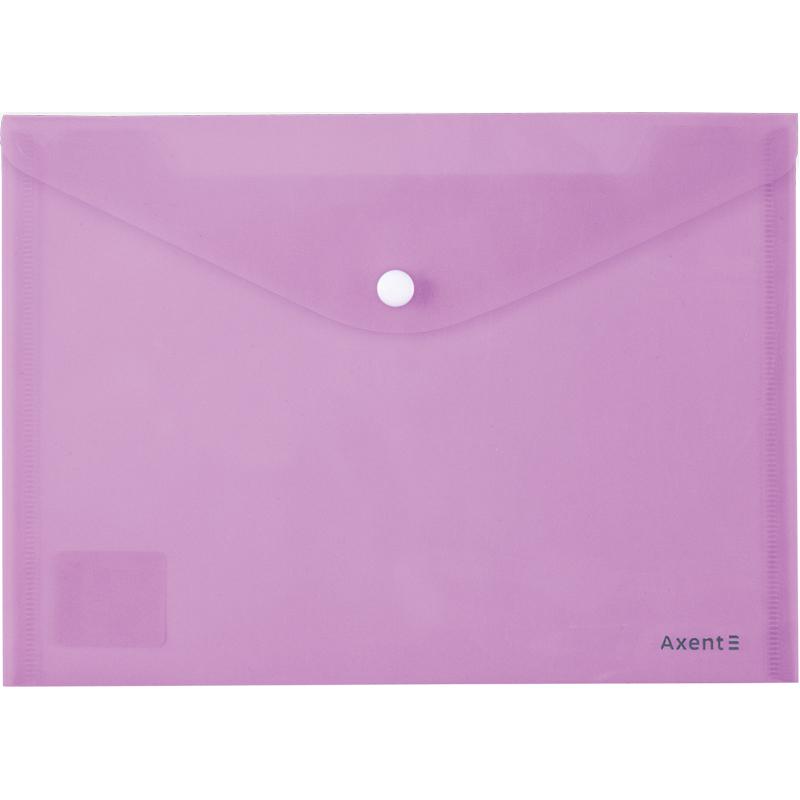 Папка Axent Pastelini на кнопке А5 полипропилен Сиреневый (1522-36-A)