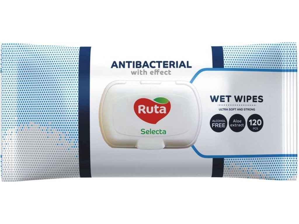 Вологі серветки Ruta з Антибактеріальним ефектом 120 шт. (929929)