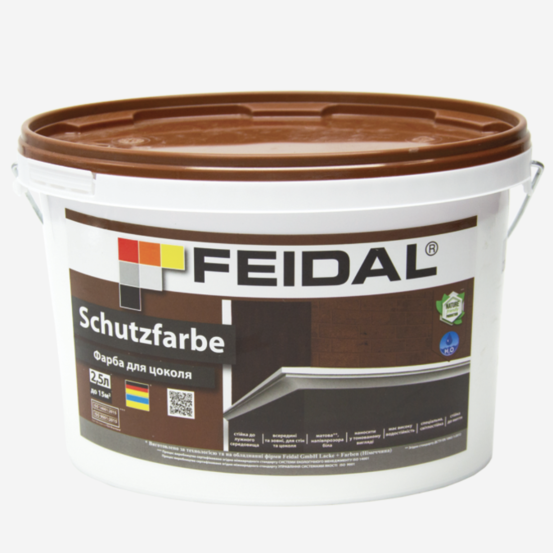 Краска для цоколя Feidal Schutzfarbe 2,5 л (27582093)