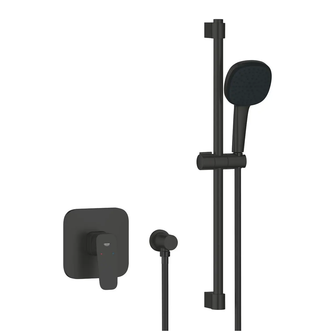 Душевая система Grohe Cubeo без излива металл Черный матовый (1053352430)