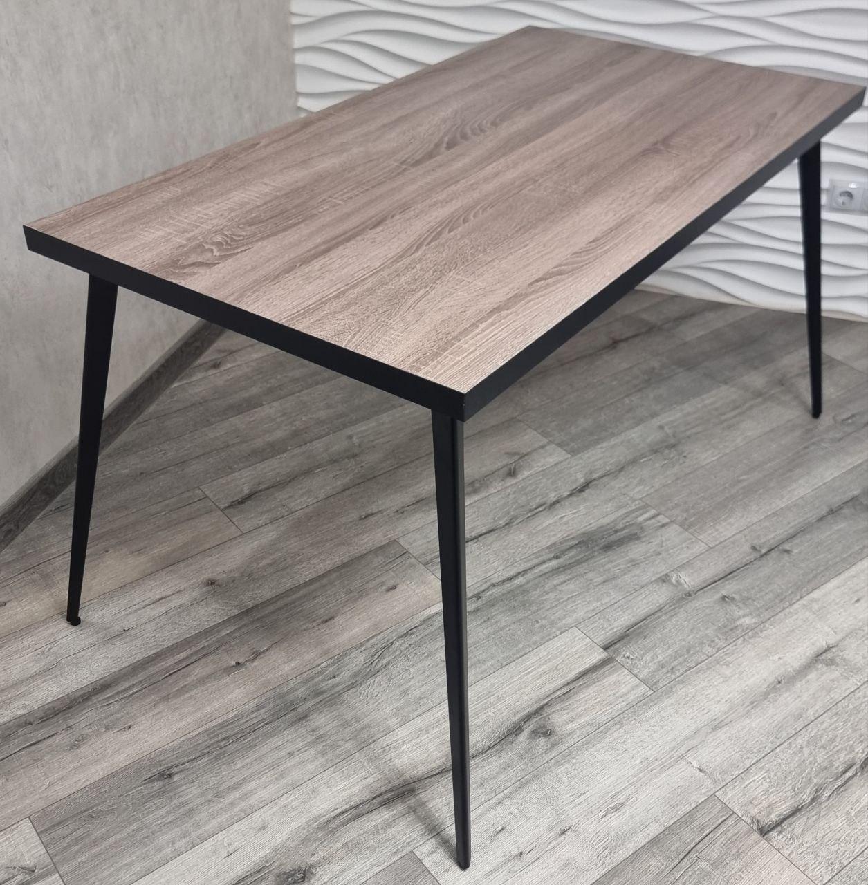 Стол Dinat stilo 1350х750х730 мм Сонома трюфель/Черный Стол Dinat stilo 1350х750х730 мм Сонома трюфель/Черный