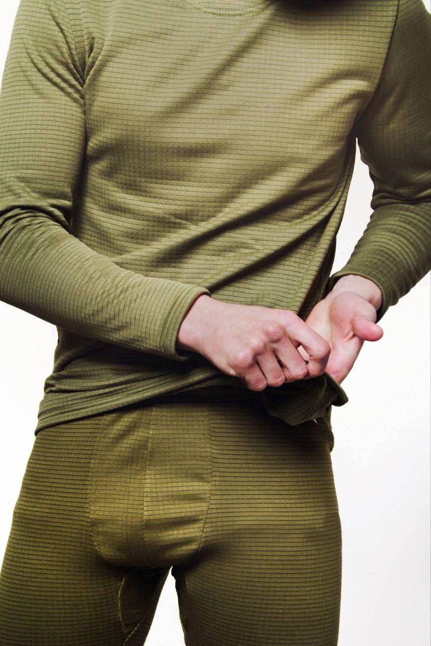 Термобілизна чоловіча вафельна 8123 L Зелений (12782378) - фото 2 Термобілизна чоловіча вафельна 8123 L Зелений (12782378) - фото 2