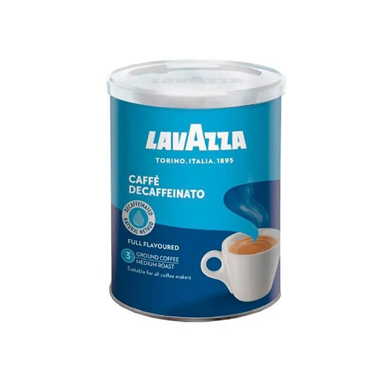 Кава мелена Lavazza Decaffeinato без кофеїну з/б 250 г (H-56)