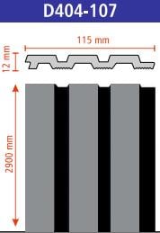 Панели 3D стеновые полимерные Walldeco 2900х115 мм (D404-107) - фото 7 Панели 3D стеновые полимерные Walldeco 2900х115 мм (D404-107) - фото 7