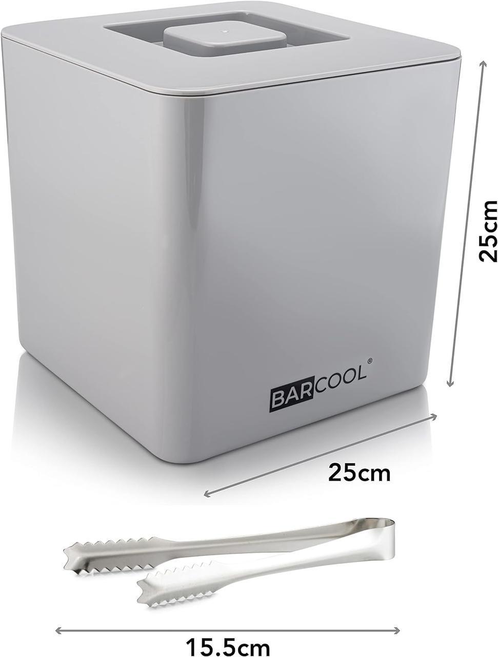 Ведро для льда Barcool с крышкой и щипцами для льда - фото 5