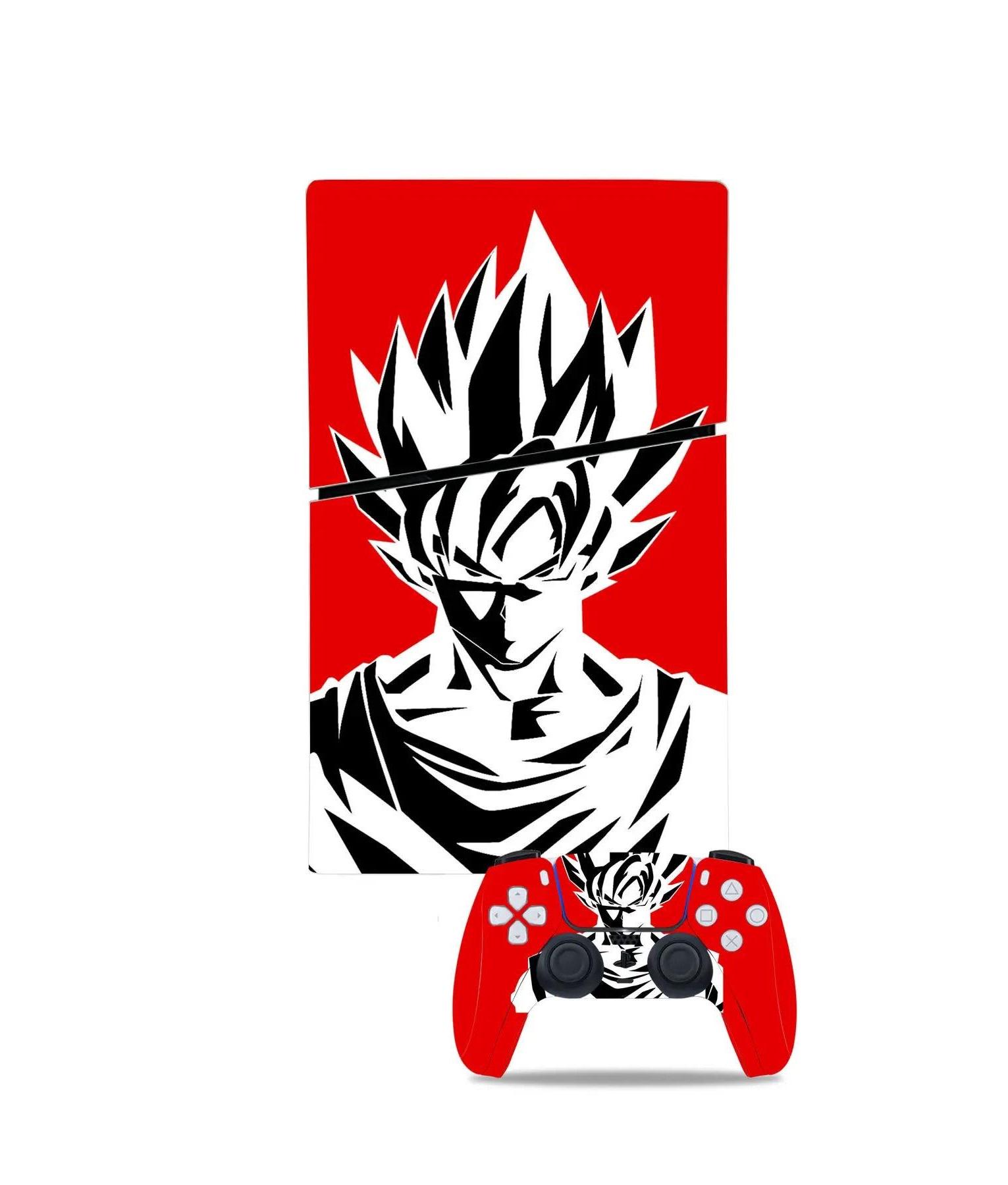 Виниловая наклейка для Sony PlayStation PS5 Slim Наруто Red