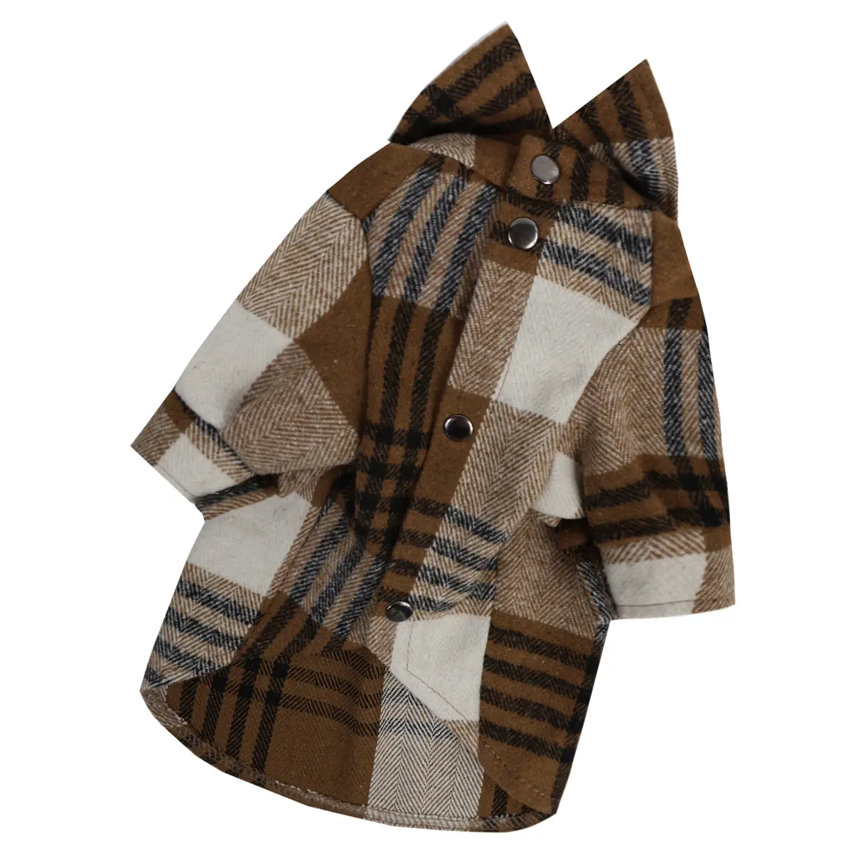 Рубашка клетчатая Dogs Bomba р. 4 Шоколад - фото 2