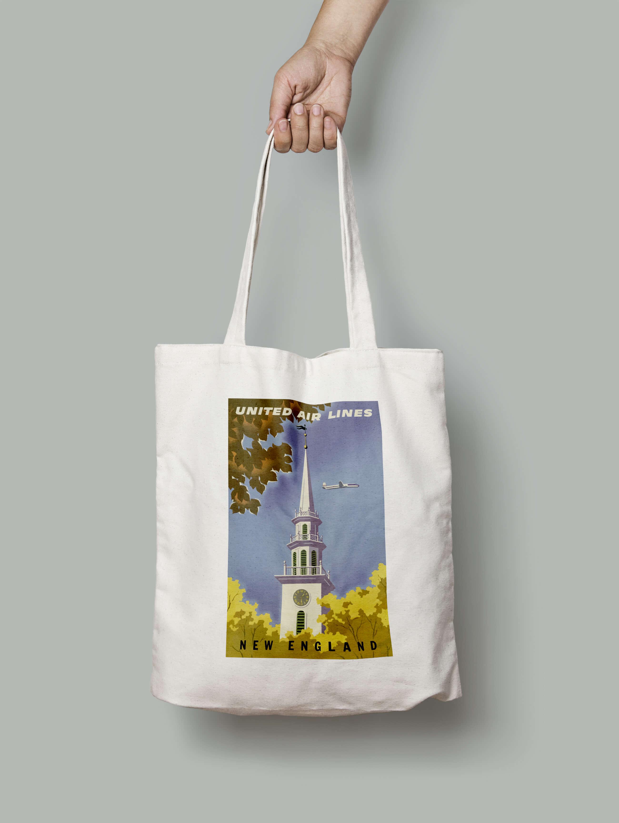 Эко-сумка Белая часовня шопер (new_england_usa_Bag)