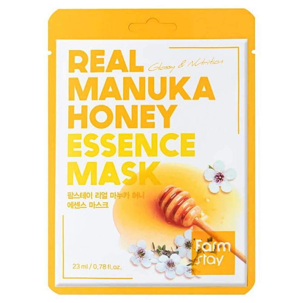 Маска для обличчя поживна тканинна FarmStay Real Manuka Honey Essence Mask з медом манука 23 мл (8809715720119) - фото 1