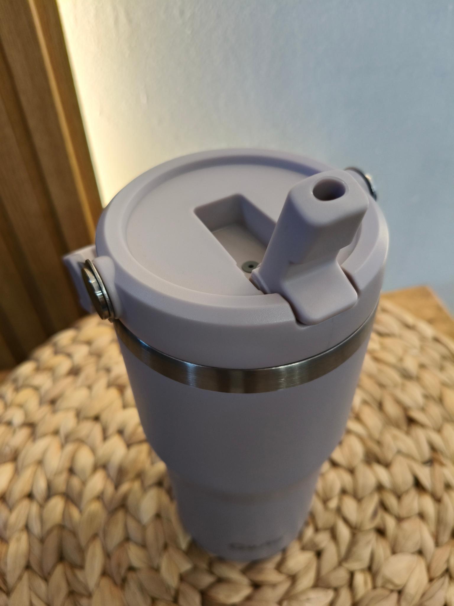 Термочашка с трубочкой Gusto Индиго 600 мл Серо-лавандовый - фото 4 Термочашка с трубочкой Gusto Индиго 600 мл Серо-лавандовый - фото 4