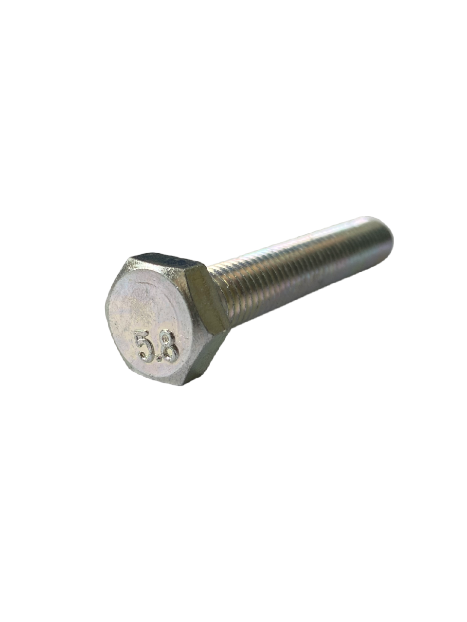 Болт метрический с шестигранной головкой цинк 10x20 Белый (5N6 10x20) - фото 2