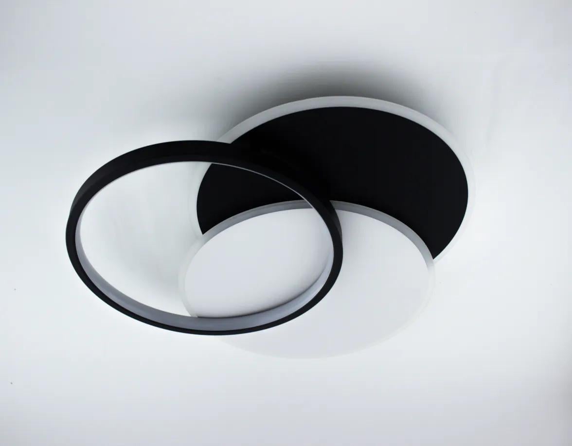 Люстра светодиодная ESLLSE NEW VEGA triple 80W 3R/On/Off 490х490x60/220V/IP20 Black/White (27712829)