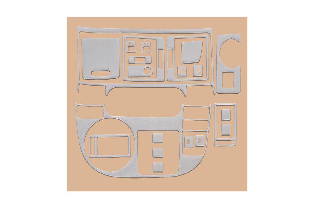Накладки на панель Алюминий Meric для Volkswagen T5 Multivan 2003-2010 гг. пластик Серый