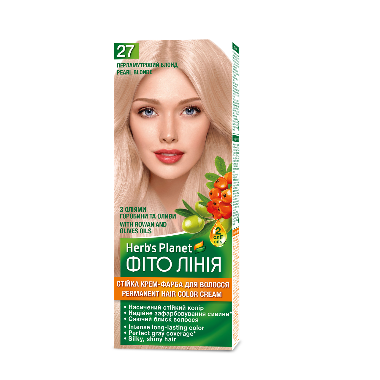 Краска стойка для волос Herbs Planet №27 Перламутровый блонд 120 мл