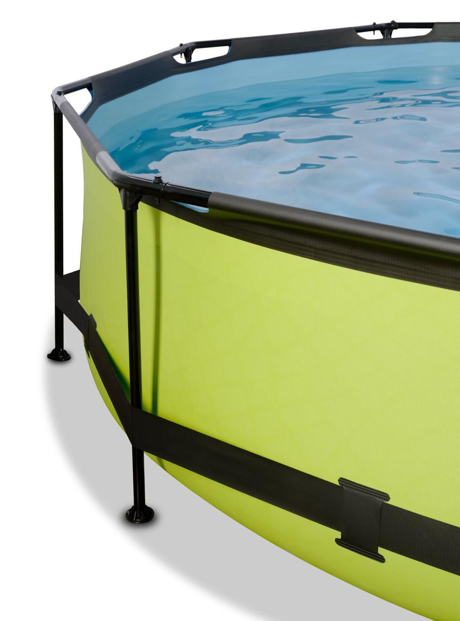 Бассейн каркасный круглый с куполом Exit Toys для детей 300х76 см Лайм (2584665126) - фото 6 Бассейн каркасный круглый с куполом Exit Toys для детей 300х76 см Лайм (2584665126) - фото 6