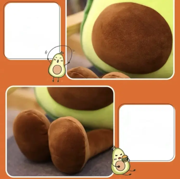 М'яка іграшка-подушка обіймашка Авокадо 60 см Зелений (7c22b41b) - фото 3 М'яка іграшка-подушка обіймашка Авокадо 60 см Зелений (7c22b41b) - фото 3