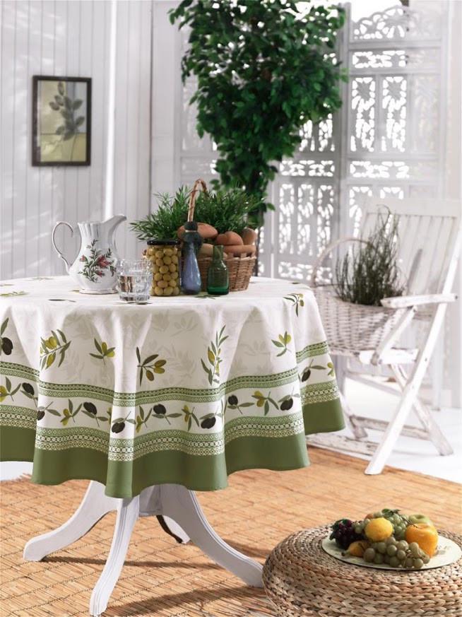 Скатерть Maison D'or Garden 160 см Olive Green (CN10768)