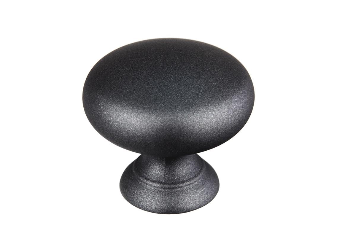 Мебельная ручка-кнопка Gamet GN13-R213-PL Soft Touch Графит