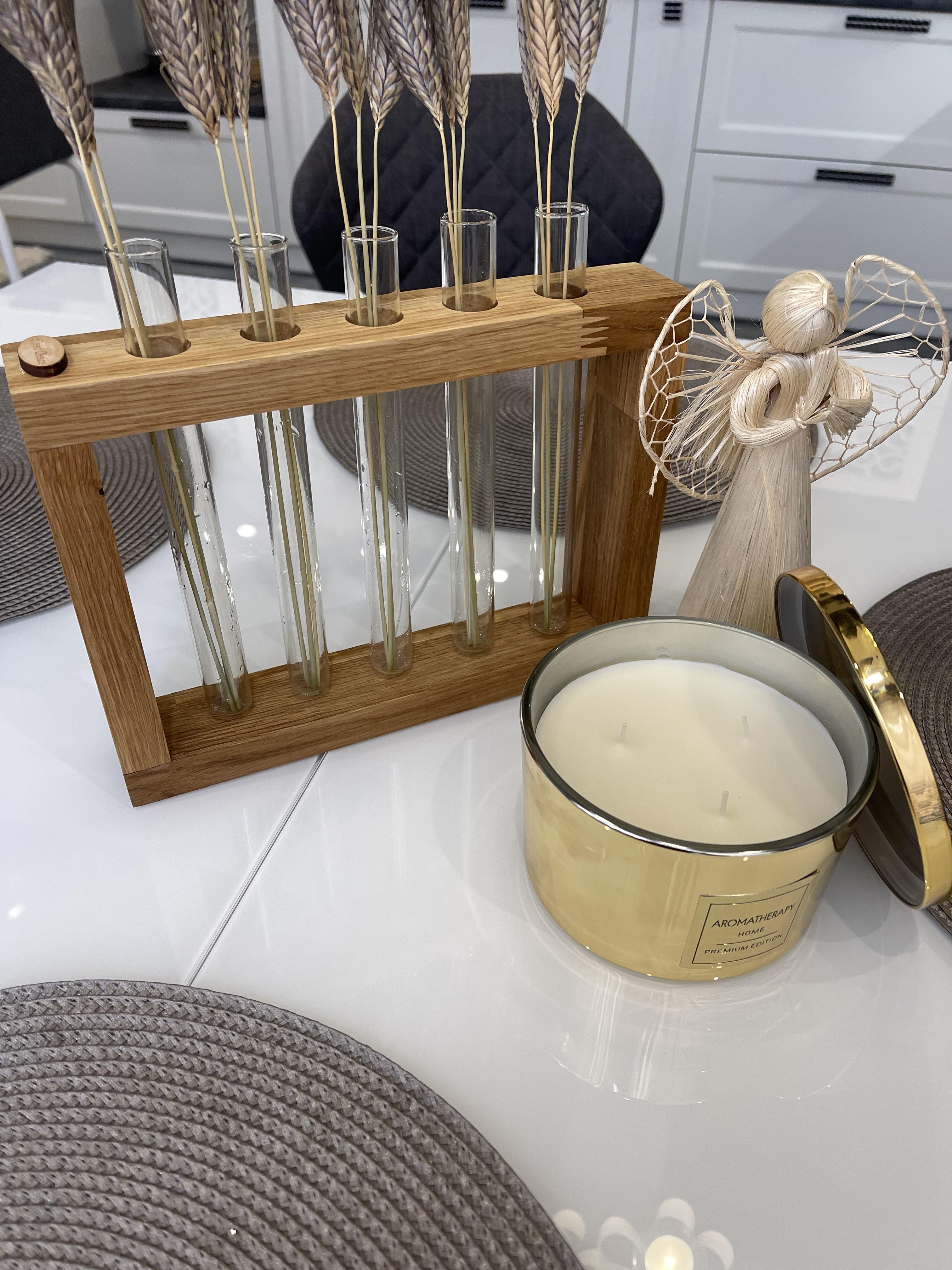 Ваза с колбами для цветов деревянная 26х19х5 см (237) - фото 6 Ваза с колбами для цветов деревянная 26х19х5 см (237) - фото 6