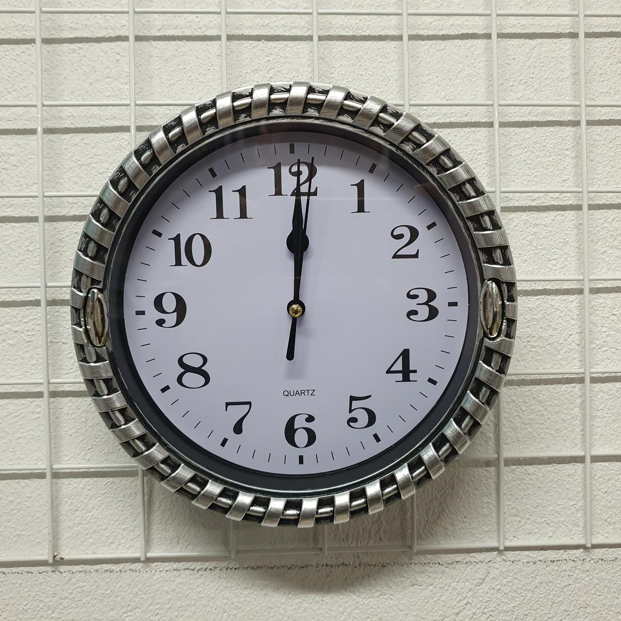 Годинник настінний Quartz 539 Silver (27230820)