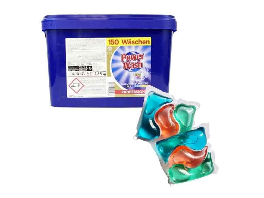 Капсули для прання Power Wash Color для кольорових тканин 150 шт. (969048)