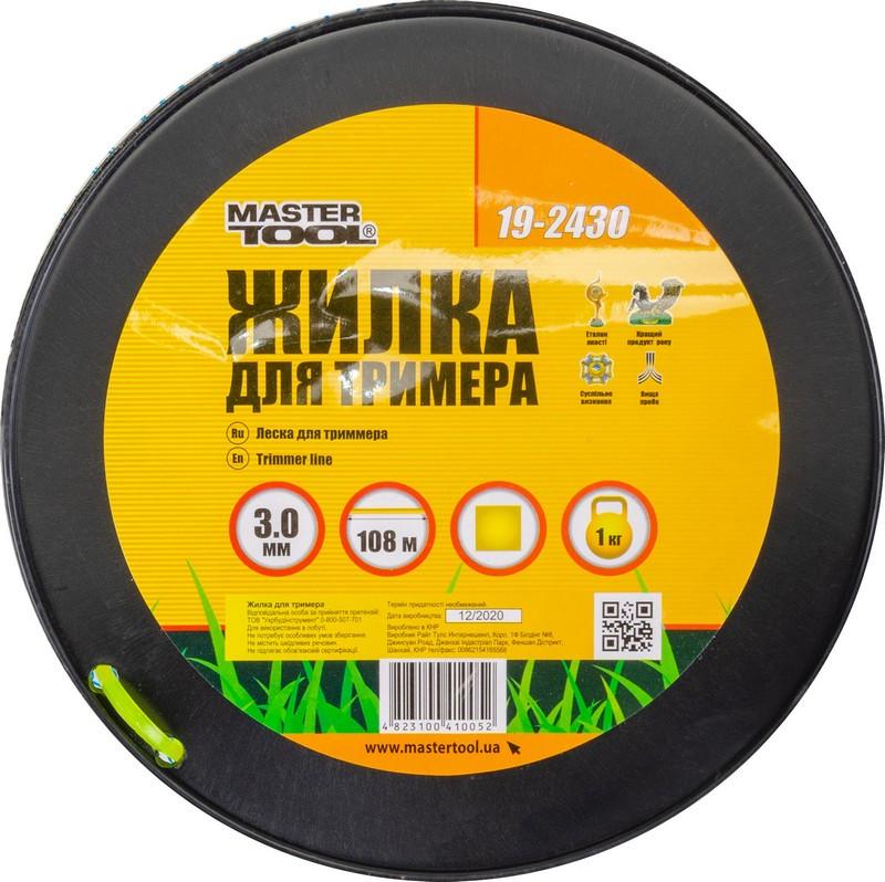 Леска для триммера Mastertool 3 мм 108 м 1 кг квадрат (19-2430) - фото 2 Леска для триммера Mastertool 3 мм 108 м 1 кг квадрат (19-2430) - фото 2