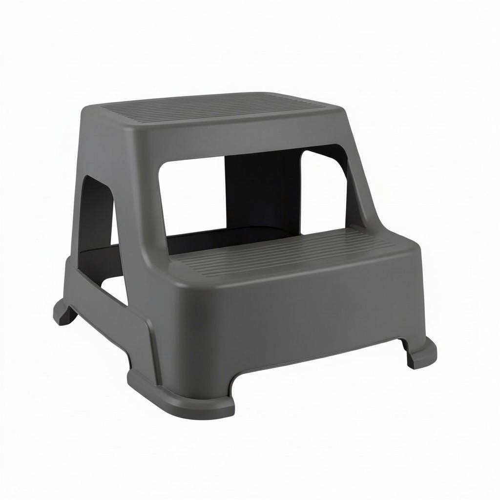 Табурет-ступенька противоскользящая 43x38x28,5 см Темно-серый (059-BLACK)