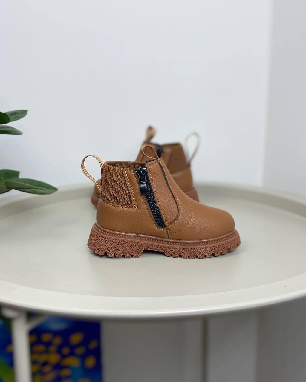 Ботинки детские осенние 1112 р. 21 Коричневый (23181844) - фото 6 Ботинки детские осенние 1112 р. 21 Коричневый (23181844) - фото 6