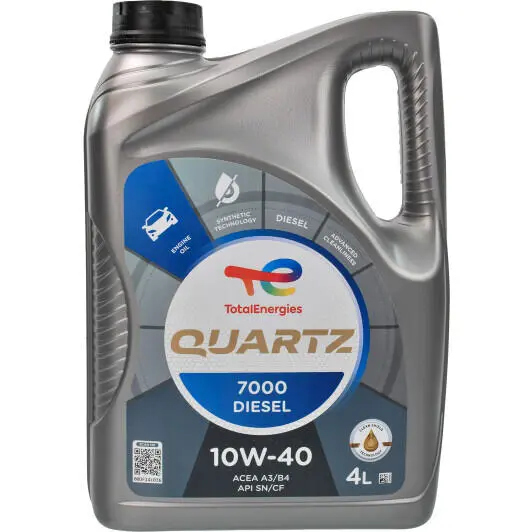 Моторное масло Total Quartz 7000 Diesel 10W-40 4 л (214101)