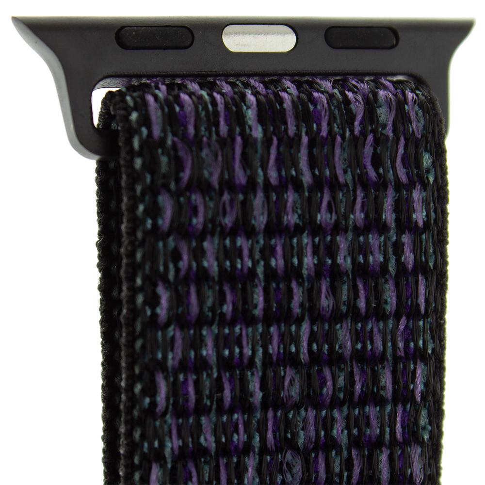 Ремінець нейлоновий Sport Loop Band для Apple Watch 42/44/45 мм Series SE/7/6/5/4/3/2/1 №33 Hyper Grape - фото 3