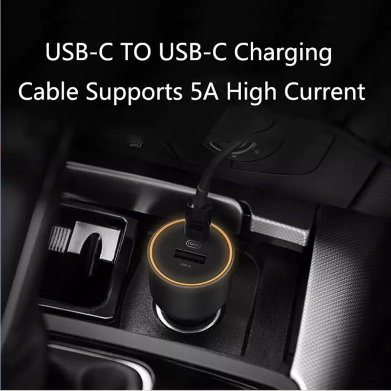 Зарядное устройство автомобильное Mi Mijia A1C1 100 W USB-A + USB-C с кабелем Tipe-C-Tipe-C (CC07ZM) - фото 7 Зарядное устройство автомобильное Mi Mijia A1C1 100 W USB-A + USB-C с кабелем Tipe-C-Tipe-C (CC07ZM) - фото 7
