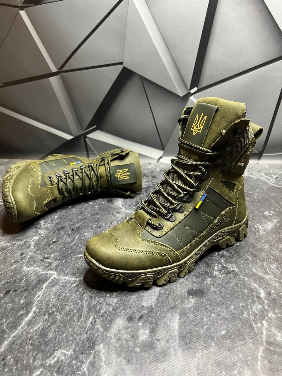 Берці зимові чоловічі з хутром р. 40 Хакі - фото 2 Берці зимові чоловічі з хутром р. 40 Хакі - фото 2