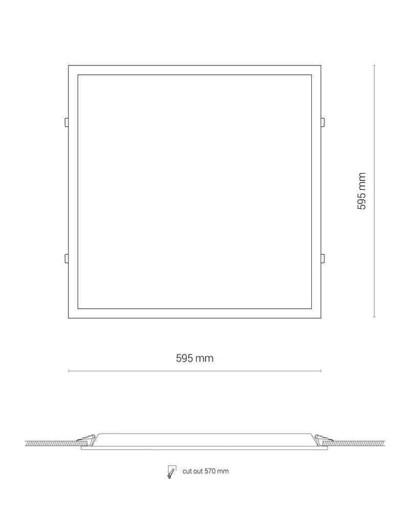 Светильник Nowodvorski 8456 Cl Itaka LED 40W 4000K 4200Lm (2229959326) - фото 5