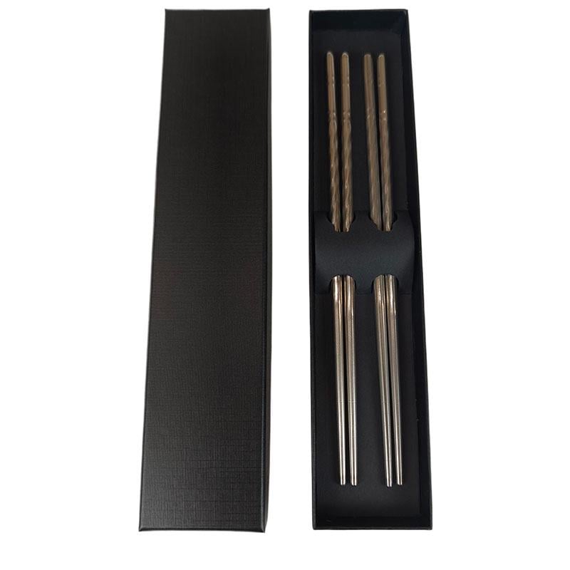 Палочки для суши и азиатской кухни из нержавеющей стали 2 пары (9476)
