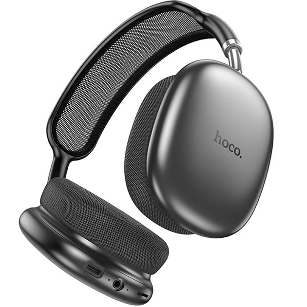 Наушники беспроводные Hoco Bluetooth-наушники с микрофоном Черный (W55) - фото 2 Наушники беспроводные Hoco Bluetooth-наушники с микрофоном Черный (W55) - фото 2