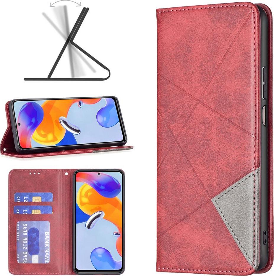 Чехол книжка SHLab Prisma Xiaomi Redmi Note 11 Pro (4G/5G) Red (36327-2D)