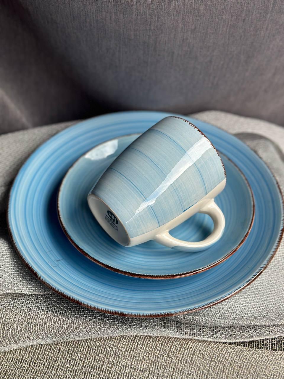 Столовый сервиз Domenik Laguna керамика 16 предметов Голубой