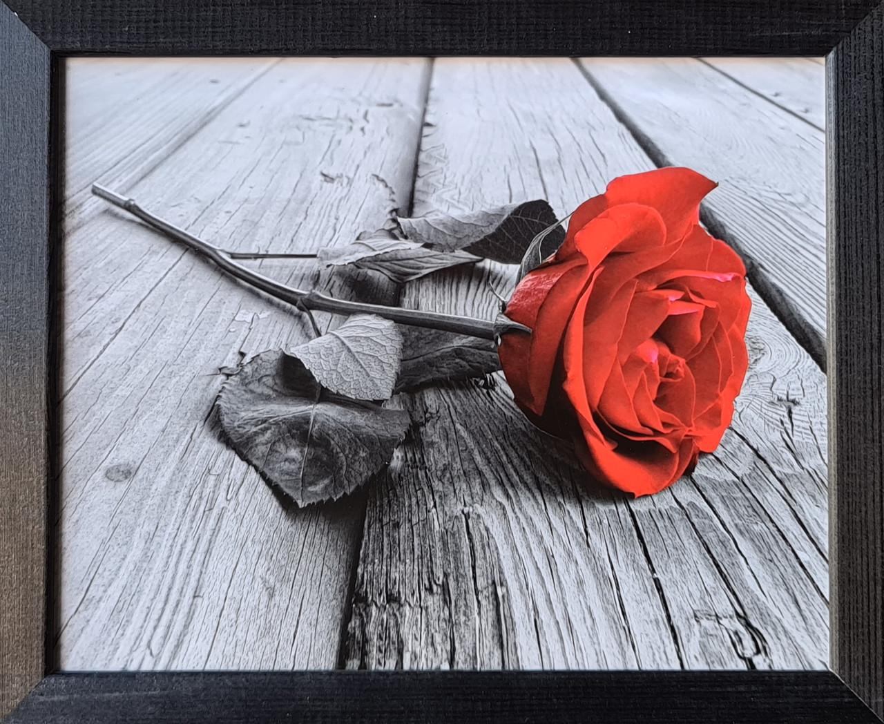 Фотокартина в деревянной раме Rose 2 20х25 см (POS-2025-085)