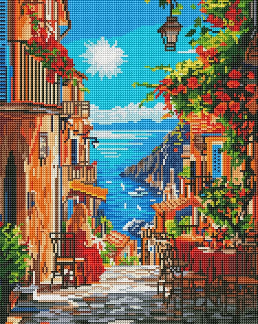 Алмазная мозаика Brushme Романтическая улица 40x50 см (DBS54010)