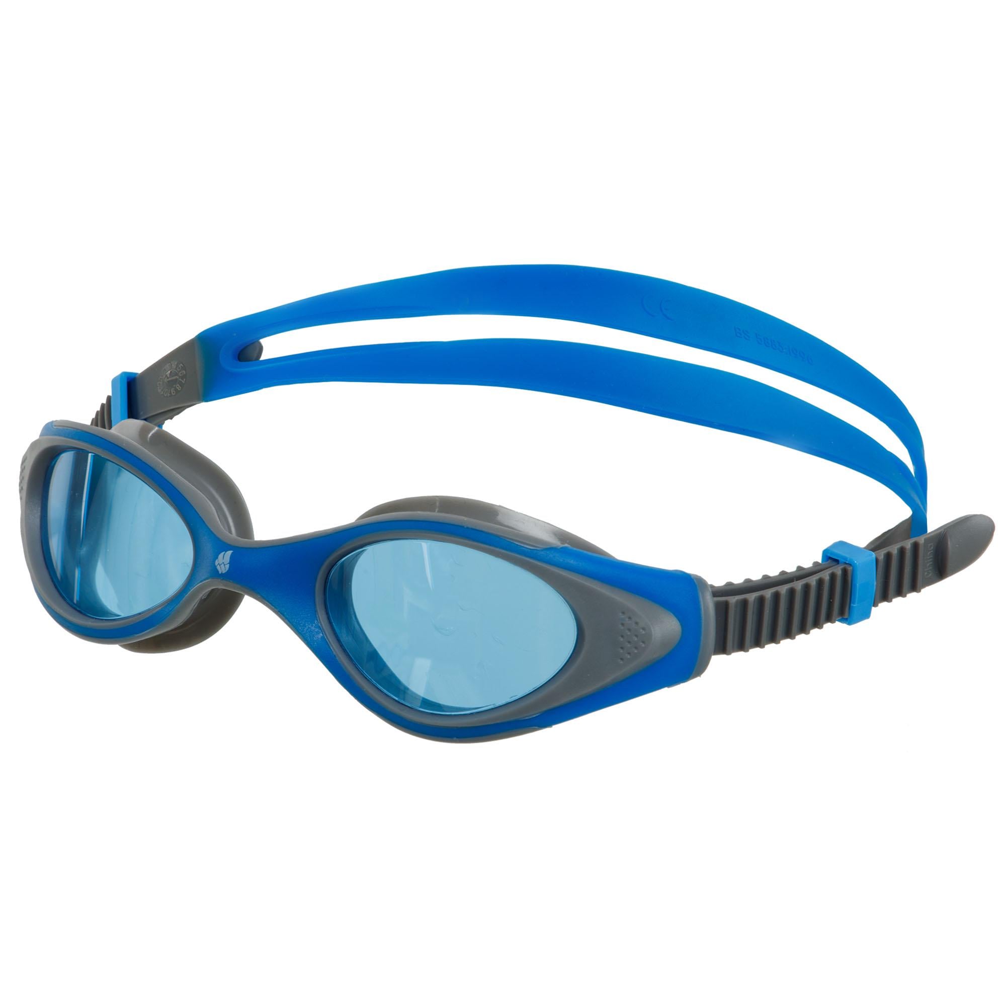 Очки для плавания юниорские MadWave AUTIMATIC JUNIOR FLAME M041104 Сине-серый (M041104_Синий-серый)