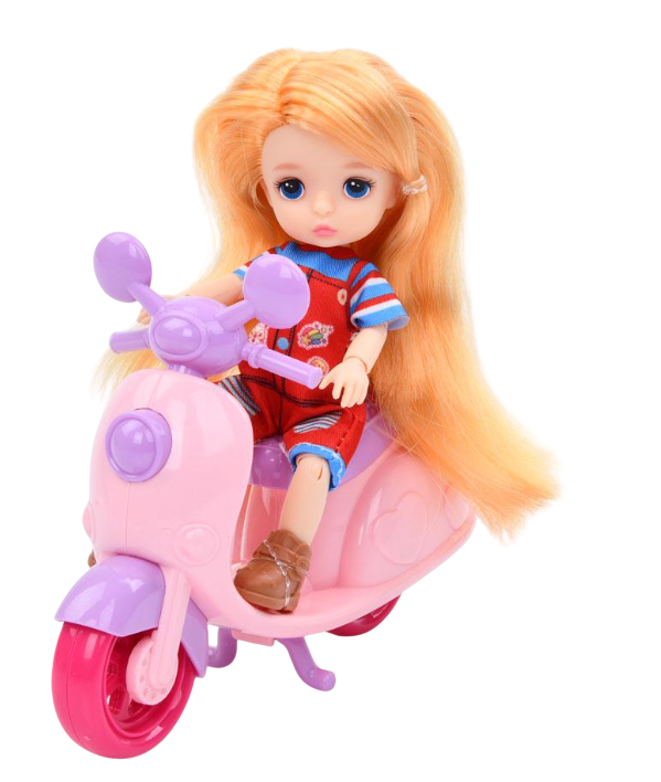 Кукла шарнирная HOME мотоцикл/животное/сумка (91069-A-B) Кукла шарнирная HOME мотоцикл/животное/сумка (91069-A-B)