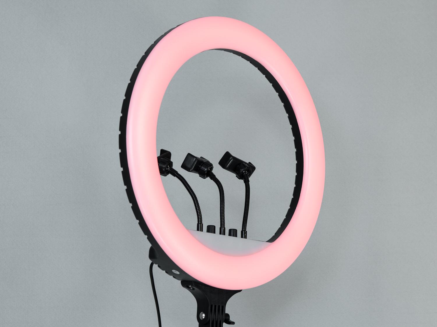 Кольцевая лампа RGB с пультом без штатива 45 см 220В (SL-RL-18RGB) - фото 2 Кольцевая лампа RGB с пультом без штатива 45 см 220В (SL-RL-18RGB) - фото 2