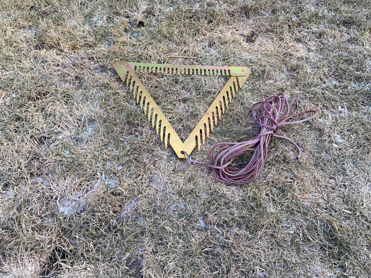 Коса для риболовлі та очищення берега від водоростей метал 3 мм 50x50x50 см 2 кг (10909584) - фото 4 Коса для риболовлі та очищення берега від водоростей метал 3 мм 50x50x50 см 2 кг (10909584) - фото 4