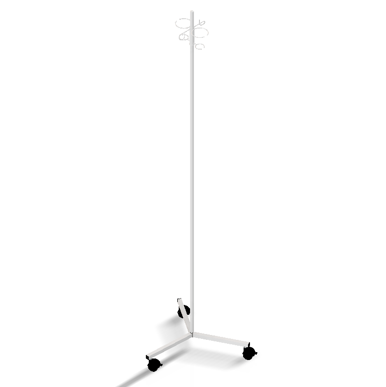 Штатив медицинский АТОН ШДВ-3Б-К на колесах (29541701)