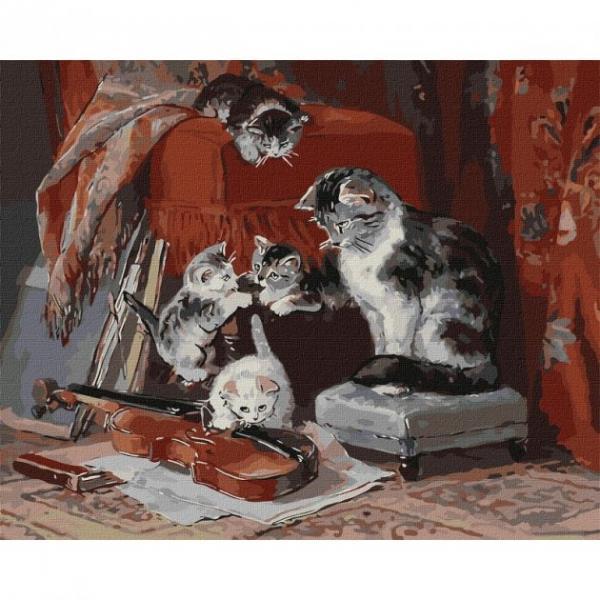 Картина за номерами Ідейка Маленькі музиканти 40х50 см у термопакеті (KHO4331)