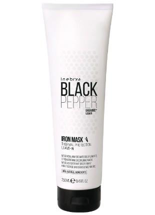 Укрепляющая несмываемая маска для непослушных волос Inebrya Black Pepper Iron Mask 300 мл (1249875772)