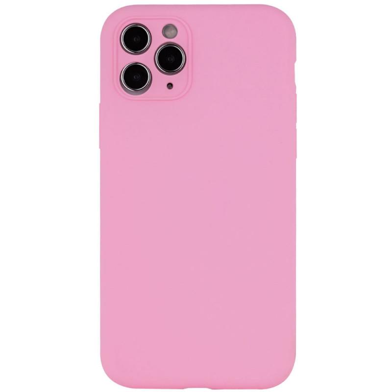 ротивоударный чехол Silicone Case Full Camera Protective (AA) NL для Apple iPhone 12 Pro (6.1") Розовый / Light pink
